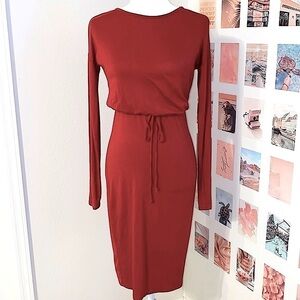 STEVIE HENDER Nicole Tie Waist Dress